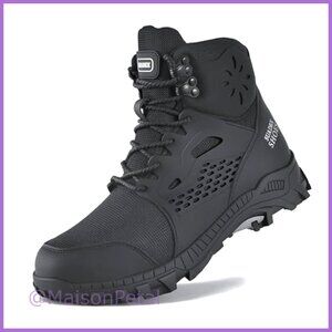 Steel Toe Waterproof Work Boots with Arch Support